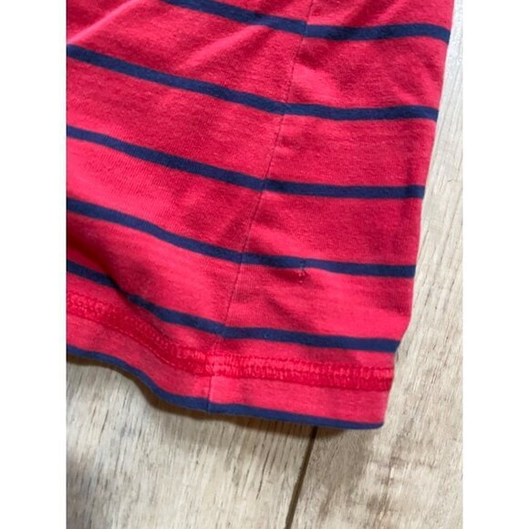 Polo Jeans Co Ralph Lauren Long Sleeve Shirt Red Blue Striped Womens Large *READ - Picture 2 of 7